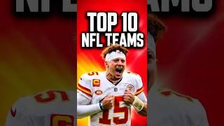 Top 10 NFL Teams 🏈🚀#shorts