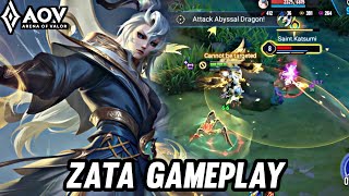 AOV : ZATA GAMEPLAY | PLAY RELAXING - ARENA OF VALOR LIÊNQUÂNMOBILE ROV