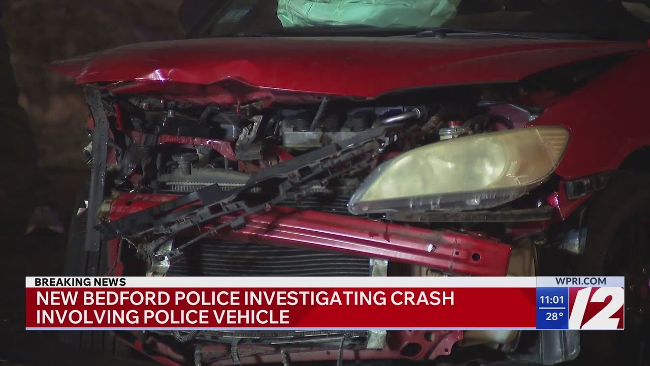 2 officers injured in New Bedford OUI crash - YouTube