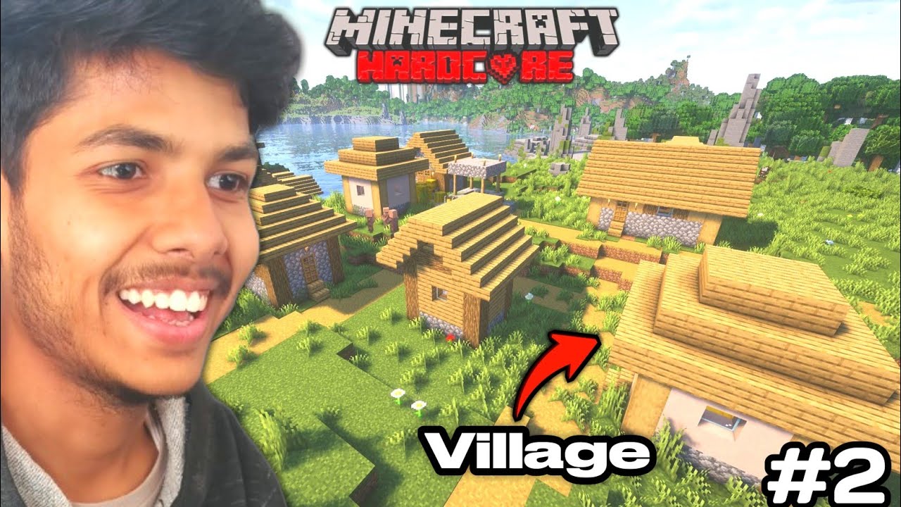 I Found A Village In Minecraft Hardcore World #2 - YouTube