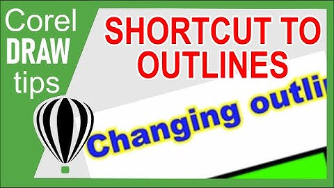 Fast way to change outline colour in CorelDraw