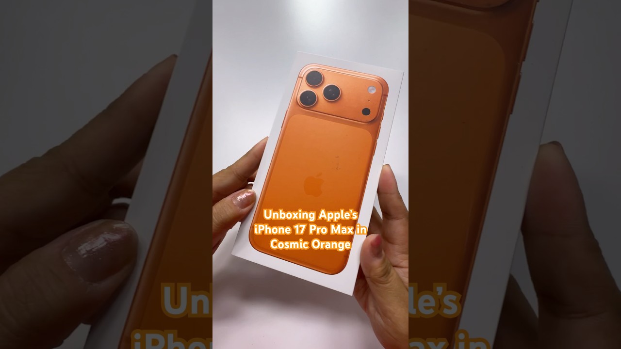 Unboxing the $1,199 iPhone 17 Pro Max in Cosmic Orange 🍊📱