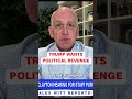Donald Trump continues to use the U.S. government to go after his political enemies.