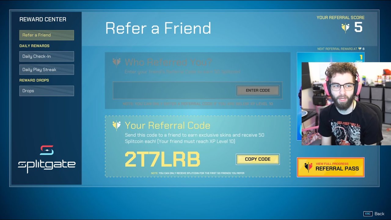 JEV'S SPLITGATE REFERRAL CODE SEASON 0 EDITION