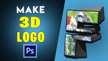 How To Make 3D Logo In Photoshop - Logo Design Photoshop Tutorial