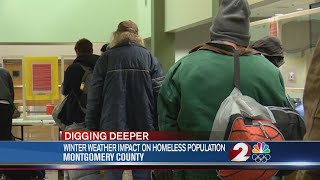 Winter weather impact on homeless population Montgomery Co.