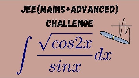 [263] Jee(mains+advanced) maths problem based on indefinite integration.