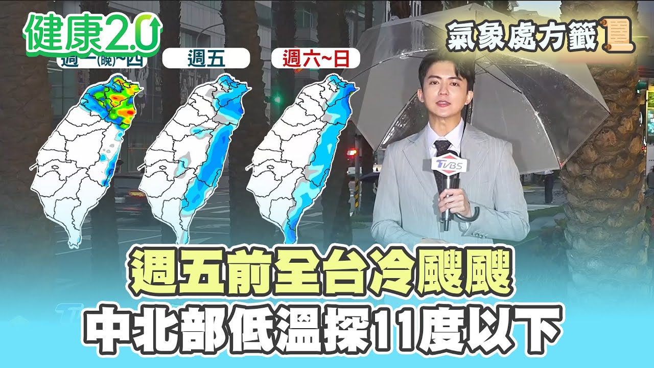 【每日氣象處方籤】週五前全台冷颼颼！中北部低溫探11度以下！明天愈晚愈冷！｜20260119 TVBS氣象站 