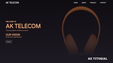 Make Responsive website Landing Page using Html and CSS | Responsive Website 2021 By AK Tutorial