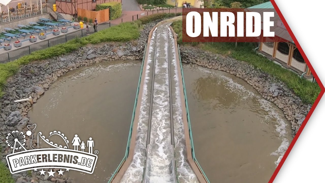 Wildwasserbahn pottwal potts park OnRide POV - Mitfahr-Video