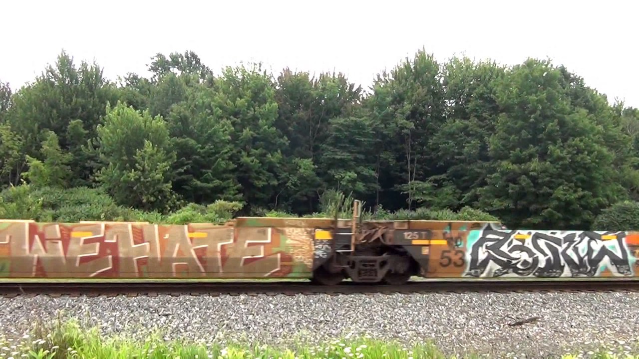 3 Engines on NS Stack Train - YouTube