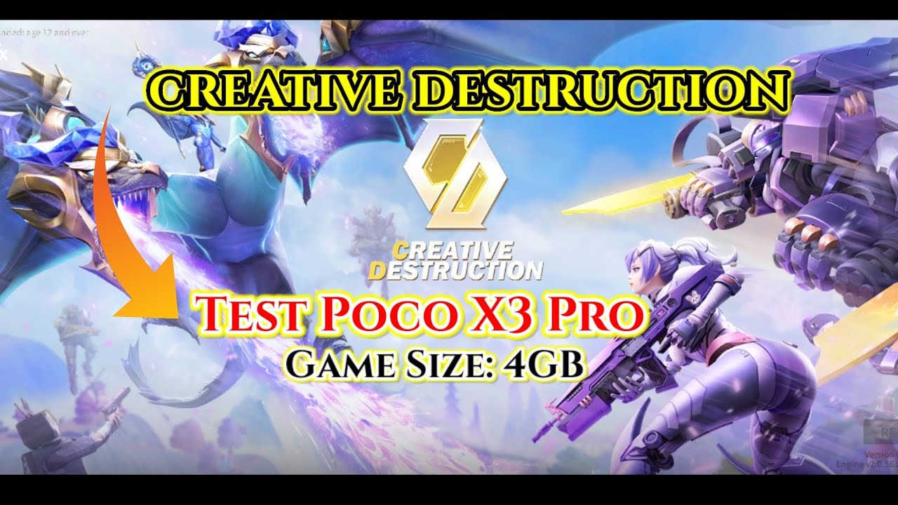 Creative Destruction Game Test On Poco X3 Pro