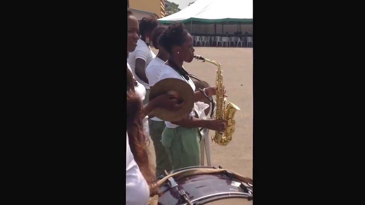 Nigerian National Anthem by NYSC Lagos Brigade Band - YouTube