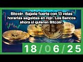 Bitcoin. Bajada fuerte con 13 velas horarias seguidas en rojo. Los Bancos ahora si quieren Bitcoin.