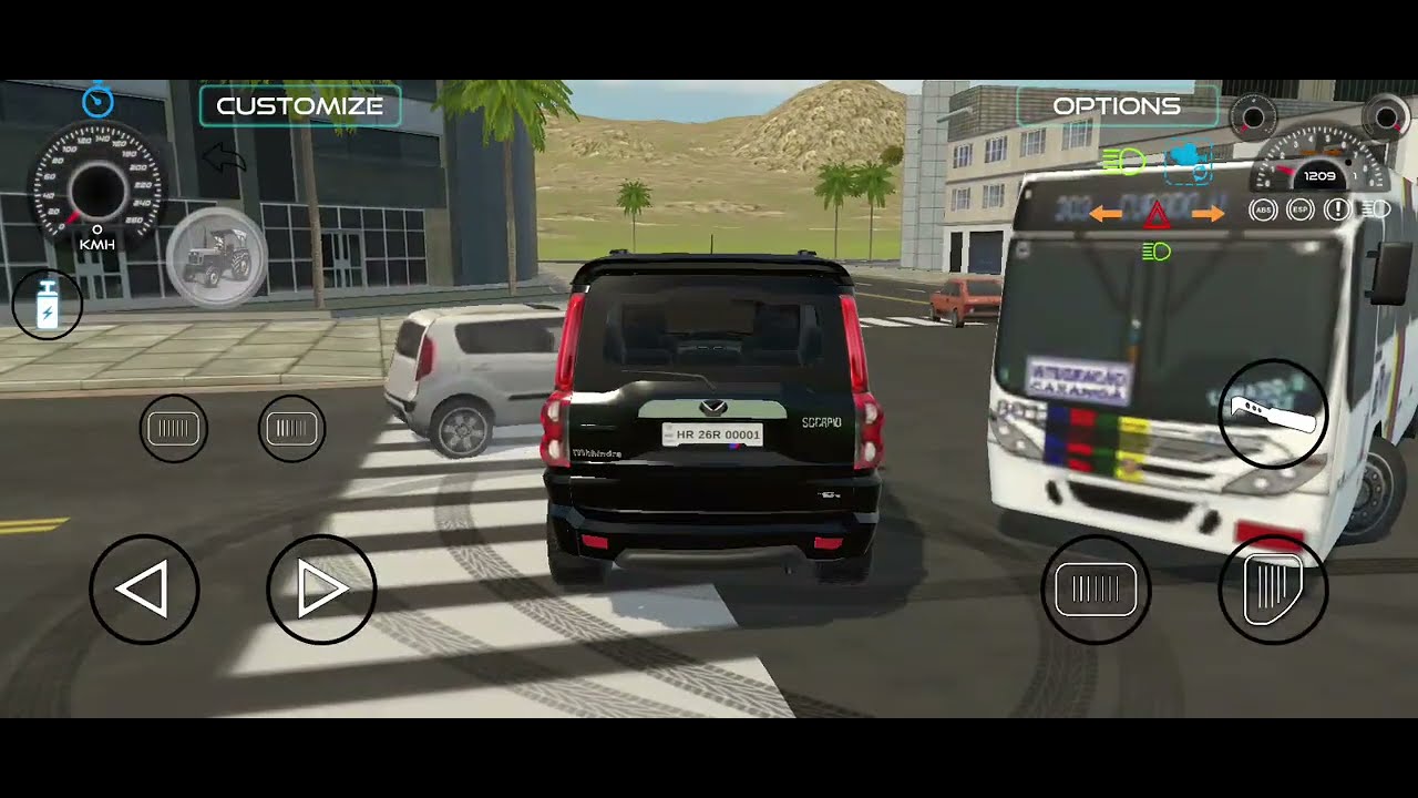 all vehicles game scorpio vs bus 😱🔥 