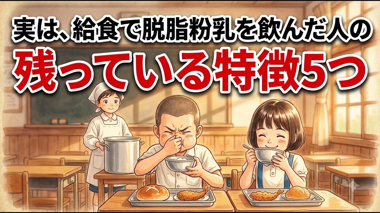 実は、昭和の給食を食べた人に残っている特徴5つ — Transcript