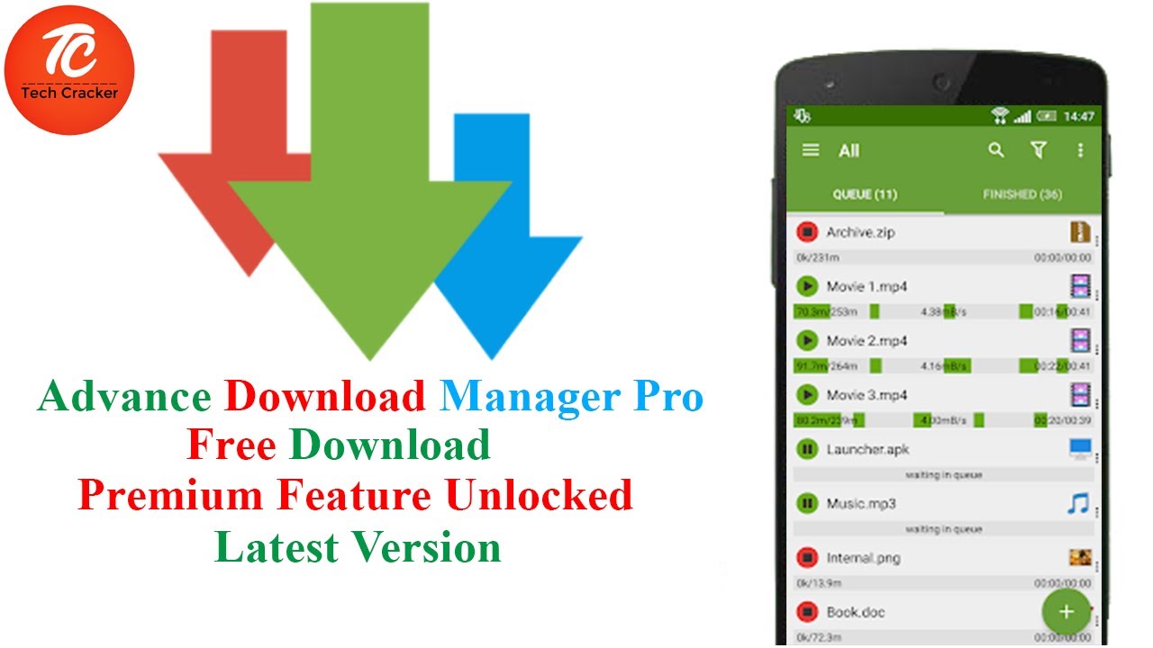 ADMAdvance Download manager Mod version free download YouTube