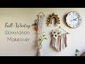 Fall-Wintry Themed Workstation Makeover