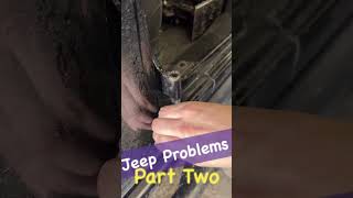 Jeep Problems -  Door Hinge aluminum Sleeve removal! #jeep #jeepproblems #hinge