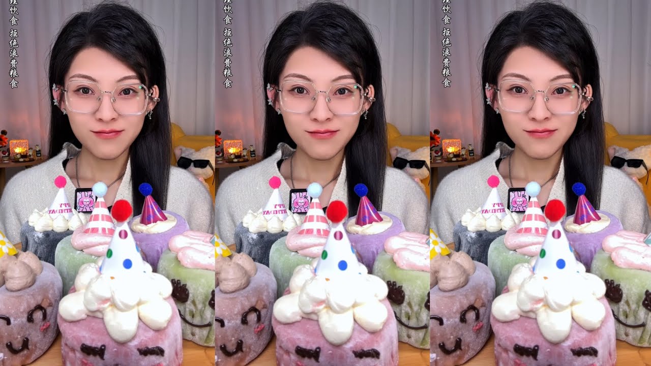 ASMR] Dessert Mukbang🎂🍦🍰🍮 (Creamy Crepe Cakes) 디저트 먹방 |Eating Sounds# ...