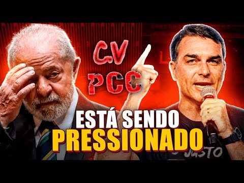 FLÁVIO BOLSONARO DIZ QUE LULA PODE ESTAR SENDO AMEAÇADO PELO PCC E CV