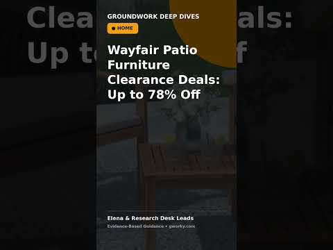 Wayfair Patio Furniture Clearance Deals: Up to 78% Off