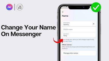 How To Change Your Name On Messenger 2024 (UPDATED GUIDE)