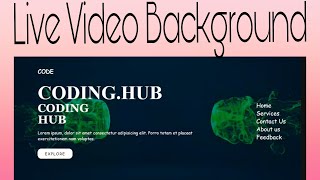 Video In Background Using Html And Css .Hub-Tg
