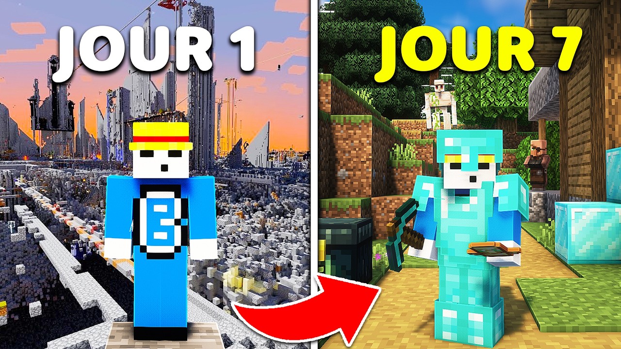 Survivre 7 JOURS SANS TRICHER sur le serveur le plus MORTEL (2B2T)