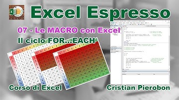 07- Le macro con Excel - Il ciclo FOR EACH - Excel Espresso