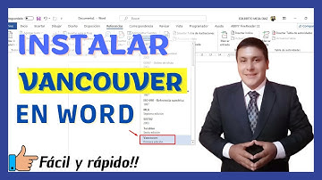 Como Instalar estilo VANCOUVER en Microsoft Word ✔️ Tutorial Fácil