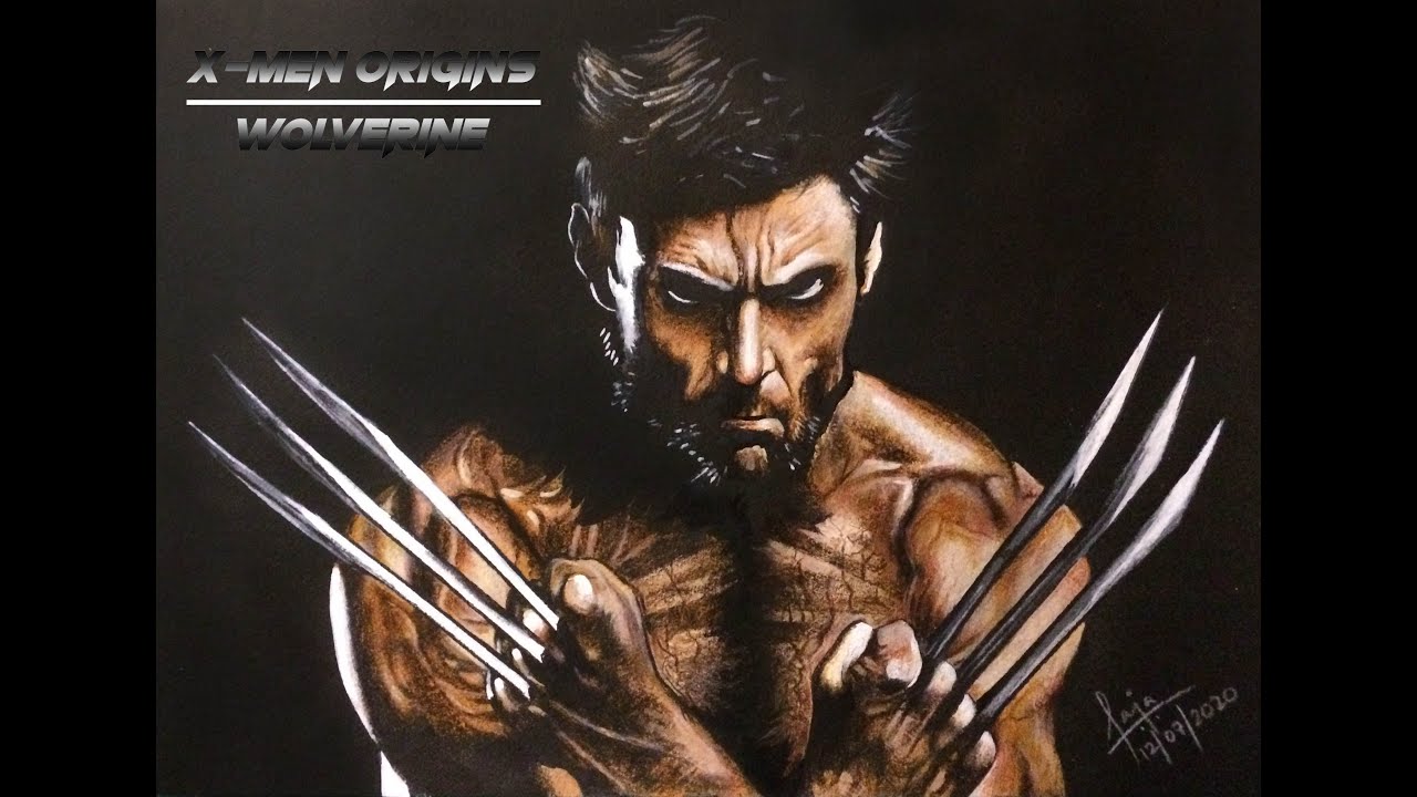 X-MEN WOLVERINE(HUGH JACKMAN), LOGAN-MARVEL CHARACTER PAINTING, #