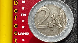 Defect Coin Obverse Reverse 2 Euro Netherlands