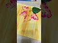 Easy flower painting using leaf, #trend #ytshorts #shorts #art #painting #drawing #easydrawing