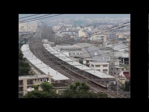 新幹線の過密ダイヤが見える画像Part1（Time Lapse of high speed Railway-1）