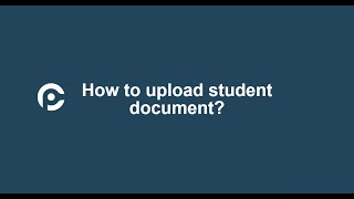How to upload student documents ? Net Worth