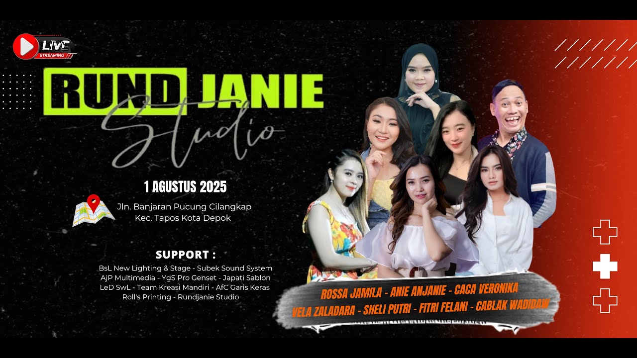 Live Streaming RUNDJANIE STUDIO | Wedding Wanda & Apri | Jum'at , 01 Agustus 2025 (Malam)