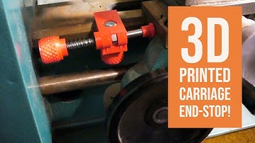 Mini Lathe - 3D Printed Carriage End Stop!