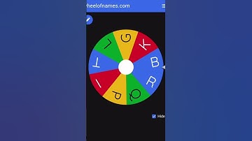 If it lands on ur initial ur out - part 18 #trending #wheelspin #luck #name #initial #elimination