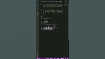 How can I create a two dimensional array in JavaScript?