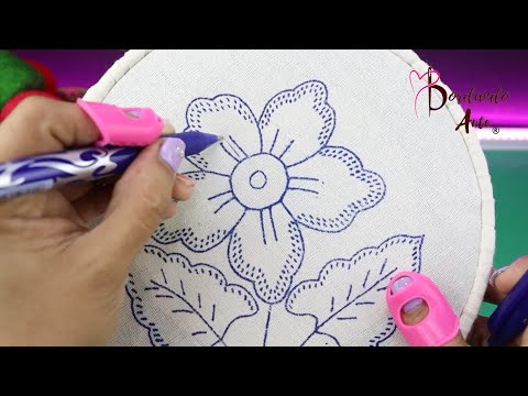 ¡¡Flores preciosas!! ???BORDADO FÁCIL Y RÁPIDO PARA FLORES Y HOJAS ????