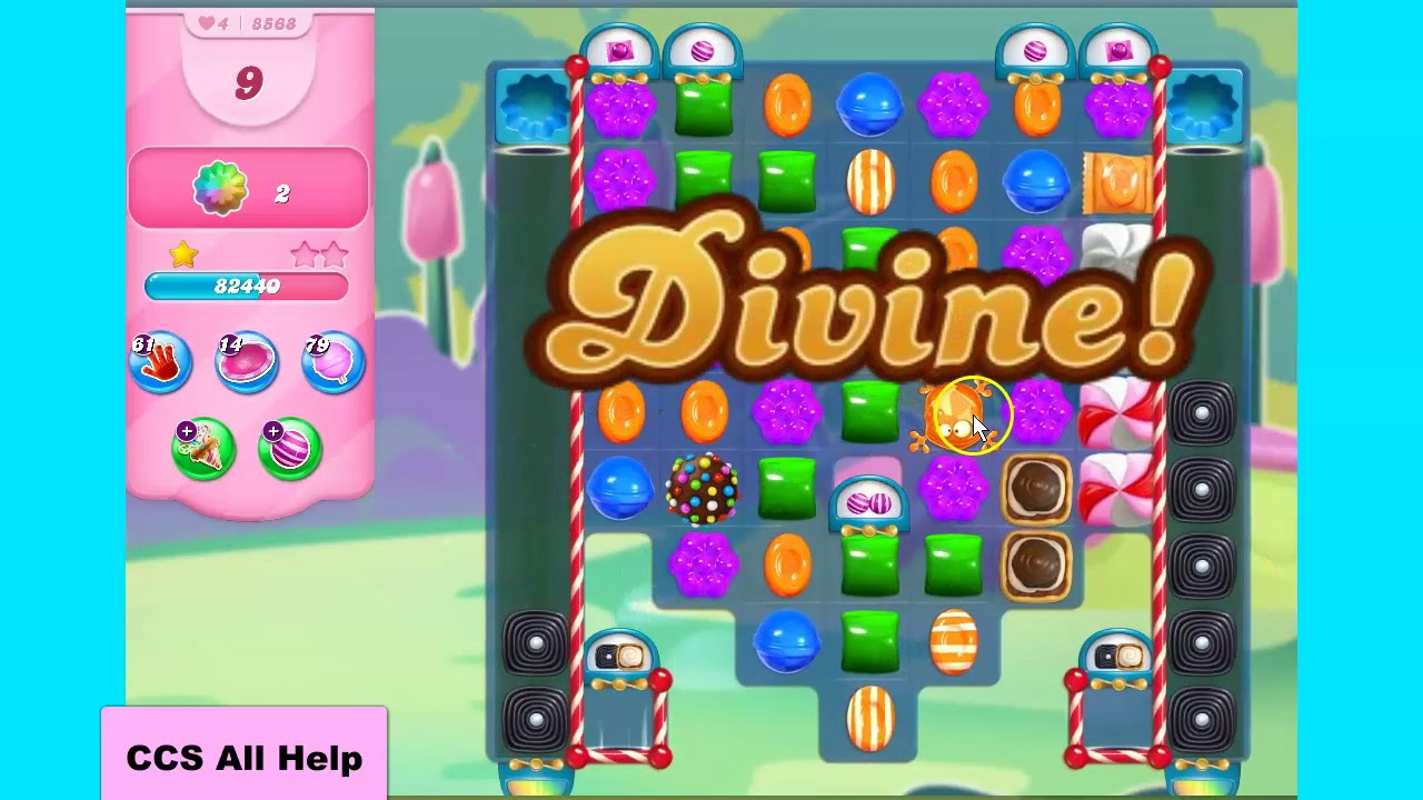 Candy Crush Saga All Help: Candy Crush Saga Level 8568 Tips and video