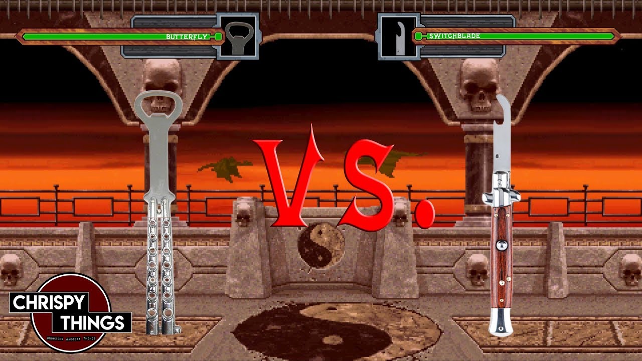 Switchblade Bottle Opener VS. Butterfly Knife Bottle Opener! YouTube