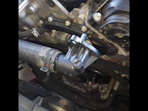 How to replace a thermostat on a 2014 Dodge Charger SE 3.6L - YouTube