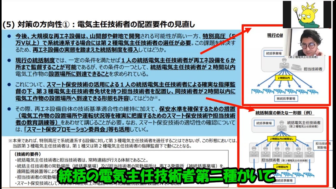 電気主任技術者・再エネ業界の需要が増える？！～統括制度・スマート保安って何？～【電気主任技術者を取り巻く制度が変わるかもしれない】電気保安人材の現状分析と方向性について～カフェジカ電験転職～