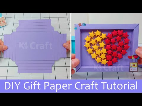 Cute DIY Paper Frame Craft for Kids | Beautiful Gift Paper Craft Step by Step Tutorial