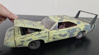 Restoration 1969 Dodge Charger Daytona Abandoned Model Car