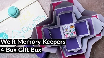 We R Memory Keepers 1 2 3 Punch Board // Making a 4 Box Gift Box