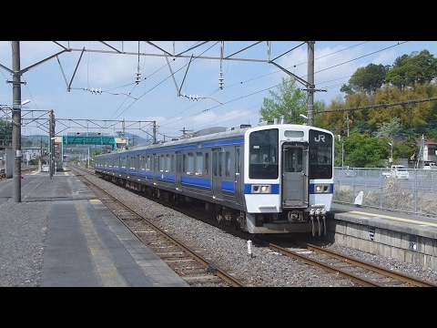 水戸線415系  福原到着-発車