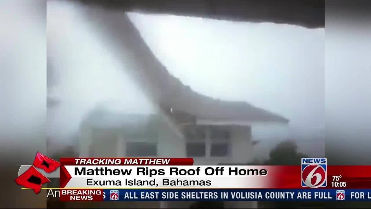 Video: Hurricane Matthew rips roof off home - YouTube
